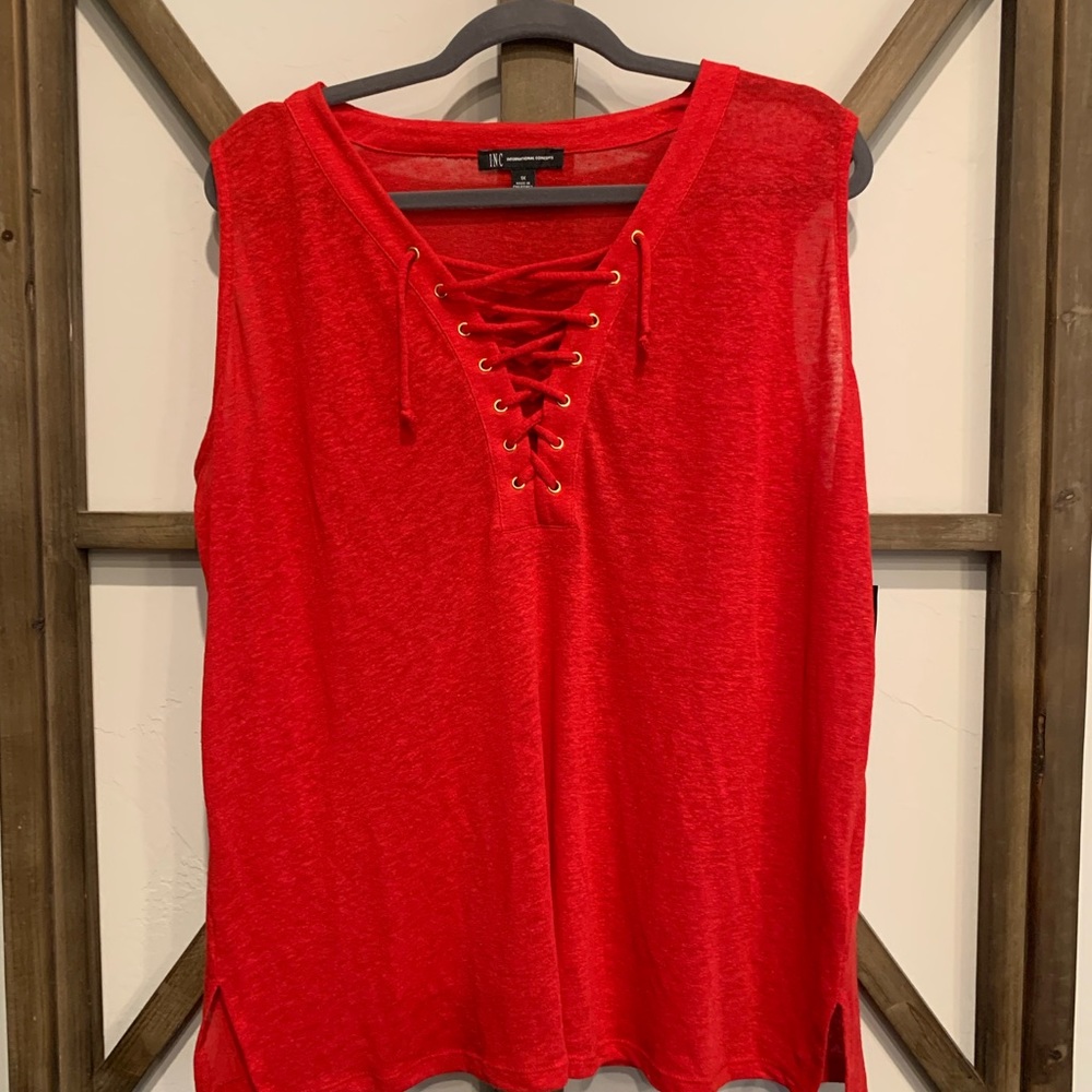 INC NWT 1X Red Shell